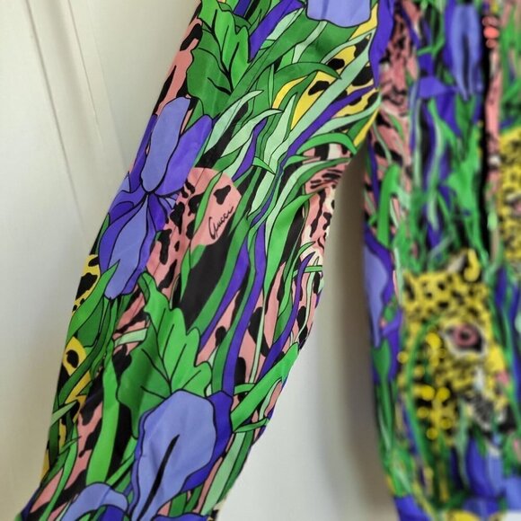 Rare GUCCI Windbreaker Bengal Tiger Jacket Size Medium EU 38 | US 8 - Picture 7 of 16